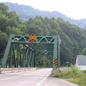 WEBSTER SPRINGS - Baker Street (WV Rte 20), Through Truss Bridge