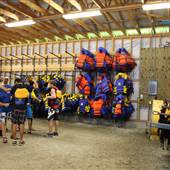 Ace Adventure Resort - Rafting Gear Area