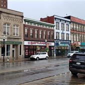 Huntington-downtown commercial business district