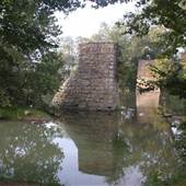 Old Stone Bridge Piers - MILLESONS MILL