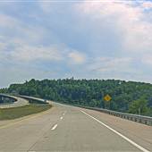 WV Route 43 (TOLL) - Mon-Fayette Expressway, SOUTHBOUND