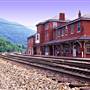 Hinton Train Depot & Railroad Tracks